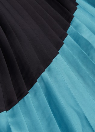 Detail View - Click To Enlarge - VICTORIA, VICTORIA BECKHAM - Colourblock pleated skirt