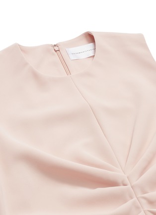Detail View - Click To Enlarge - VICTORIA, VICTORIA BECKHAM - Pleated front shift dress