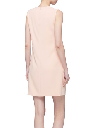 Back View - Click To Enlarge - VICTORIA, VICTORIA BECKHAM - Pleated front shift dress