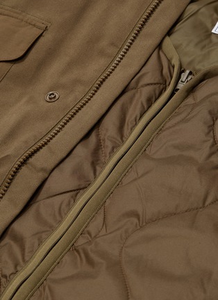  - ADIDAS X NEIGHBORHOOD - Two-in-one Primaloft® padded vest and retractable hood jacket