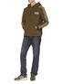 Figure View - Click To Enlarge - ADIDAS X NEIGHBORHOOD - Logo print 3-Stripes sleeve fleece hoodie