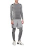 Figure View - Click To Enlarge - ADIDAS X UNDEFEATED - Alphaskin knit performance leggings