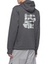 Back View - Click To Enlarge - ADIDAS X UNDEFEATED - Logo print hoodie