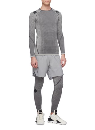 Figure View - Click To Enlarge - ADIDAS X UNDEFEATED - Alphaskin knit performance sweatshirt