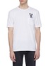 Main View - Click To Enlarge - DENHAM - Logo embroidered chest pocket T-shirt