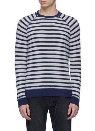 Main View - Click To Enlarge - DENHAM - Raglan sleeve stripe sweatshirt