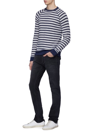 Figure View - Click To Enlarge - DENHAM - Raglan sleeve stripe sweatshirt