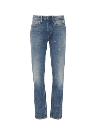 Main View - Click To Enlarge - DENHAM - 'Forge' paint splatter jeans