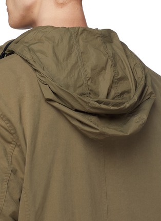Detail View - Click To Enlarge - DENHAM - 'Trecco' retractable hood padded shirt jacket