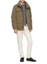 Figure View - Click To Enlarge - DENHAM - 'Trecco' retractable hood padded shirt jacket