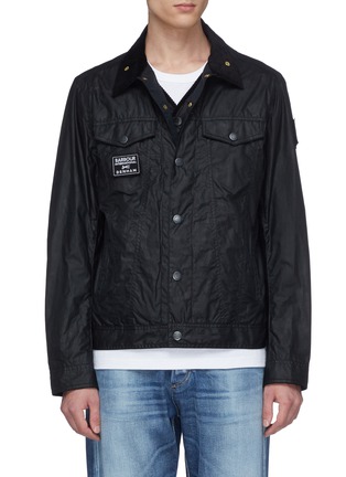 Main View - Click To Enlarge - DENHAM - x Barbour International 'South' quilted panel waxed jacket