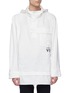 Main View - Click To Enlarge - Y-3 - Chest pocket layered hem Organic cotton hoodie