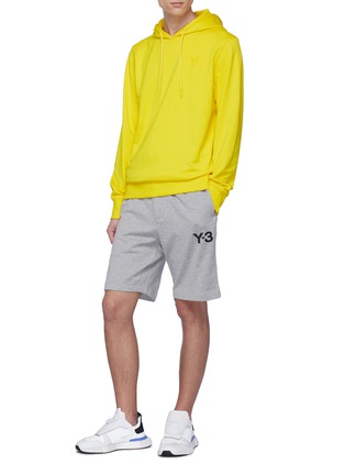 Figure View - Click To Enlarge - Y-3 - Logo print sweat shorts