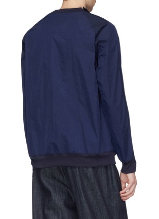 Back View - Click To Enlarge - MEANSWHILE - Zip sleeve nylon sweatshirt