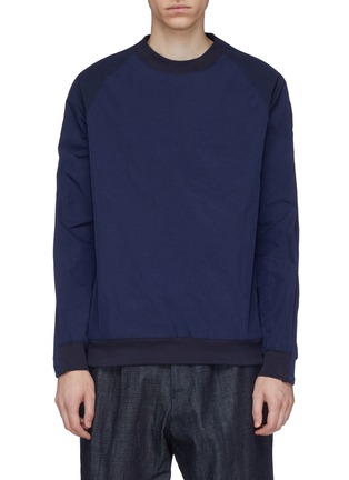 Main View - Click To Enlarge - MEANSWHILE - Zip sleeve nylon sweatshirt