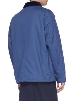 Back View - Click To Enlarge - MEANSWHILE - 'Game' corduroy collar fire-resistant shirt jacket