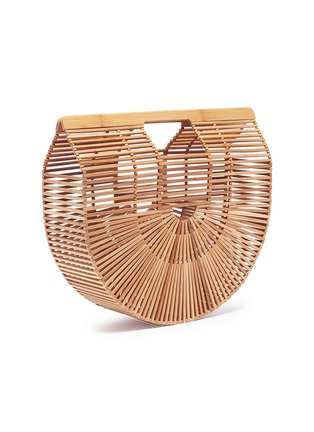 Detail View - Click To Enlarge - CULT GAIA - 'Gaia's Ark' extra large bamboo caged saddle bag