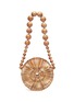 Main View - Click To Enlarge - CULT GAIA - 'Luna' beaded strap caged round bamboo shoulder bag