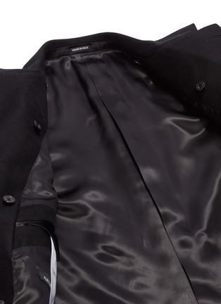  - ALEXANDER MCQUEEN - Detachable stripe zip panel melton coat