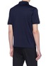 Back View - Click To Enlarge - ALEXANDER MCQUEEN - Skull patch jersey polo shirt