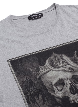  - ALEXANDER MCQUEEN - Crown skull print T-shirt