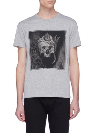 Main View - Click To Enlarge - ALEXANDER MCQUEEN - Crown skull print T-shirt