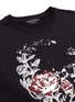  - ALEXANDER MCQUEEN - Metallic rose skull print sweatshirt