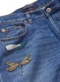  - VALENTINO GARAVANI - Embellished dragonfly appliqué jeans