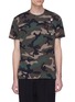 Main View - Click To Enlarge - VALENTINO GARAVANI - Embellished bee appliqué camouflage print T-shirt