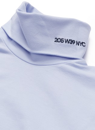  - CALVIN KLEIN 205W39NYC - Logo embroidered turtleneck long sleeve T-shirt
