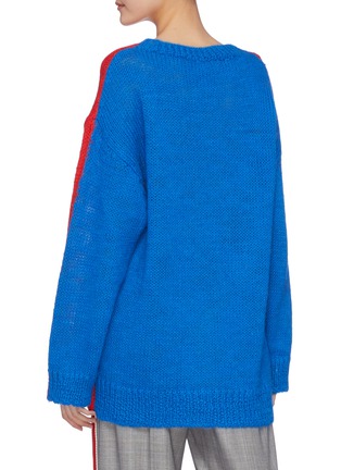 Back View - Click To Enlarge - CALVIN KLEIN 205W39NYC - Colourblock alpaca-mohair sweater