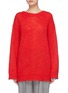 Main View - Click To Enlarge - CALVIN KLEIN 205W39NYC - Colourblock alpaca-mohair sweater