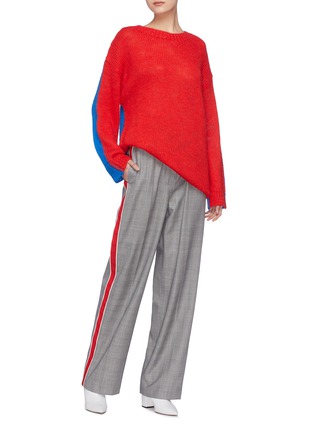 Figure View - Click To Enlarge - CALVIN KLEIN 205W39NYC - Colourblock alpaca-mohair sweater