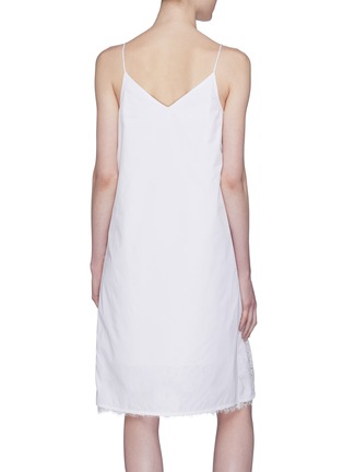 Back View - Click To Enlarge - CALVIN KLEIN 205W39NYC - Chantilly lace trim slip dress