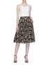 Figure View - Click To Enlarge - CALVIN KLEIN 205W39NYC - Glen check plaid pleated skirt