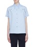 Main View - Click To Enlarge - CALVIN KLEIN 205W39NYC - Scallop trim snap button sleeve shirt