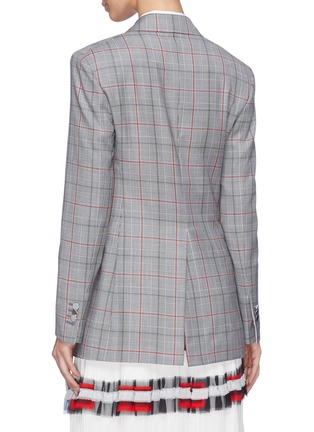 Back View - Click To Enlarge - CALVIN KLEIN 205W39NYC - Houndstooth check plaid wool blazer