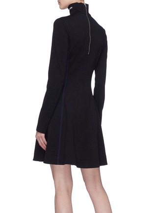 Back View - Click To Enlarge - CALVIN KLEIN 205W39NYC - Logo embroidered virgin wool turtleneck dress