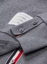  - THOM BROWNE  - Stripe sleeve cashmere-cotton knit sweatshirt