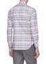 Back View - Click To Enlarge - THOM BROWNE  - Check plaid Oxford shirt