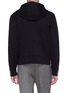 Back View - Click To Enlarge - THOM BROWNE  - Button wool hoodie
