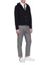 Figure View - Click To Enlarge - THOM BROWNE  - Button wool hoodie