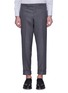 Main View - Click To Enlarge - THOM BROWNE  - Stripe outseam wool twill pants