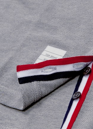 Detail View - Click To Enlarge - THOM BROWNE  - Stripe polo shirt