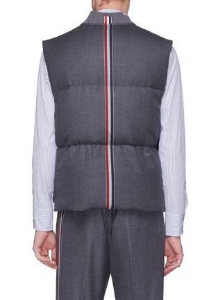 Back View - Click To Enlarge - THOM BROWNE  - Stripe down puffer vest