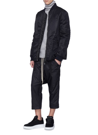 rick owens drop crotch joggers