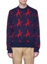 Main View - Click To Enlarge - CALVIN KLEIN 205W39NYC - 'Knives' intarsia wool-alpaca sweater