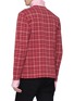 Back View - Click To Enlarge - CALVIN KLEIN 205W39NYC - Contrast panel tartan plaid turtleneck sweater