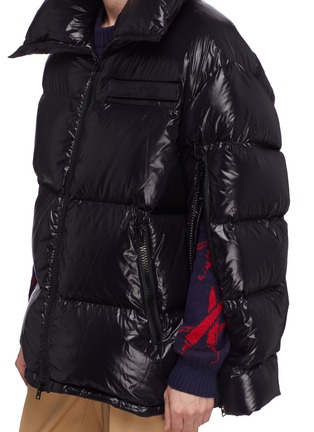 Detail View - Click To Enlarge - CALVIN KLEIN 205W39NYC - Zip sleeve oversized down puffer jacket