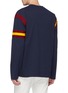 Back View - Click To Enlarge - CALVIN KLEIN 205W39NYC - Rib knit stripe sweatshirt